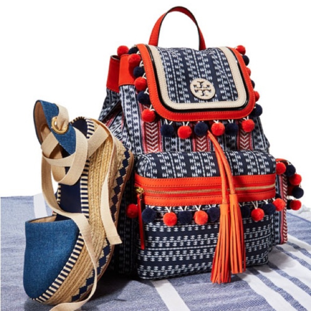Tory Burch Scout Pom Pom Backpack